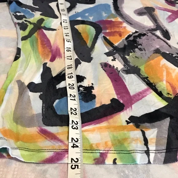 Krimson Klover Multicolor Graphic Long Sleeve Tee Size Medium Base Layer - Picture 7 of 8